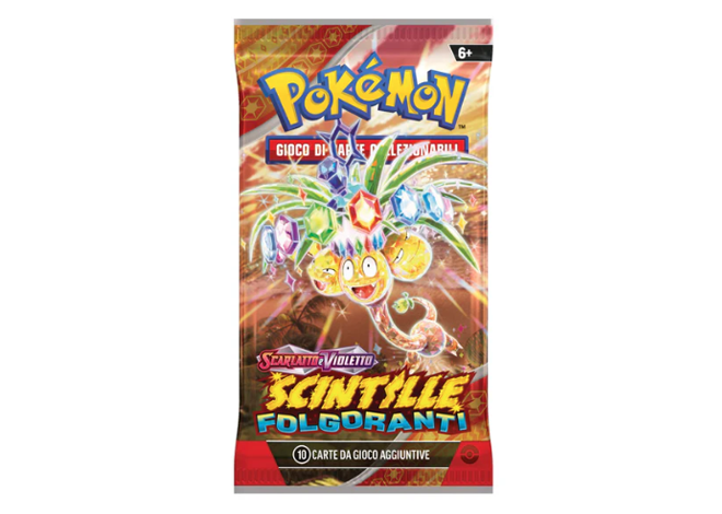 Scarlatto e Violetto Scintille Folgoranti Busta 10 Carte (IT)
