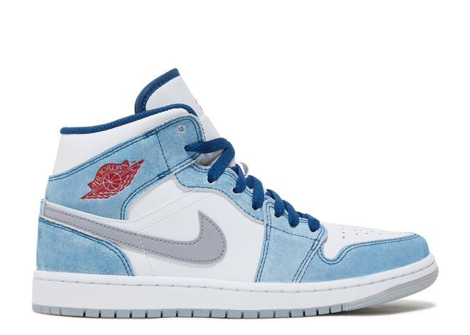 AIR JORDAN 1 MID FRENCH BLUE FIRE RED