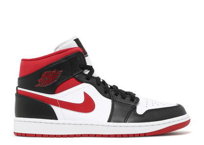 AIR JORDAN 1 MID BLACK GYM RED