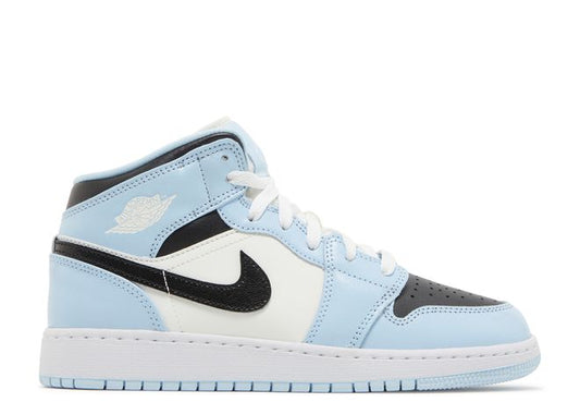 AIR JORDAN 1 MID SE ICE BLUE BLACK