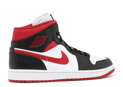 AIR JORDAN 1 MID BLACK GYM RED