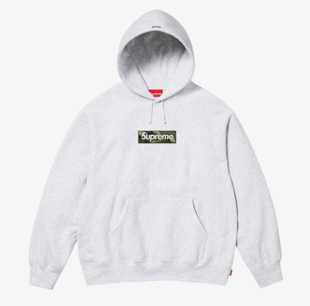 FELPA SUPREME BOX LOGO (FW23) - GREY