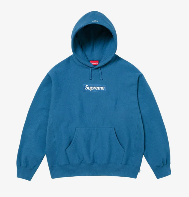 FELPA SUPREME BOX LOGO (FW23) - BLUE