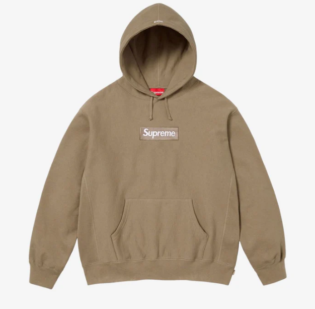 FELPA SUPREME BOX LOGO (FW23) - DESERT BROWN