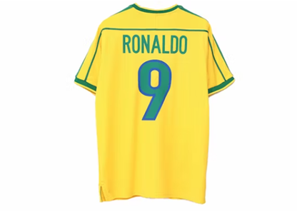 Nike Brazil 1998 Reissue Ronaldo Soccer Jersey Varsity Maize