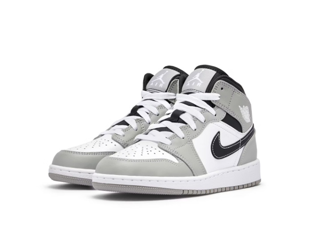 AIR JORDAN 1 MID LIGHT SMOKE GREY ANTHRACITE