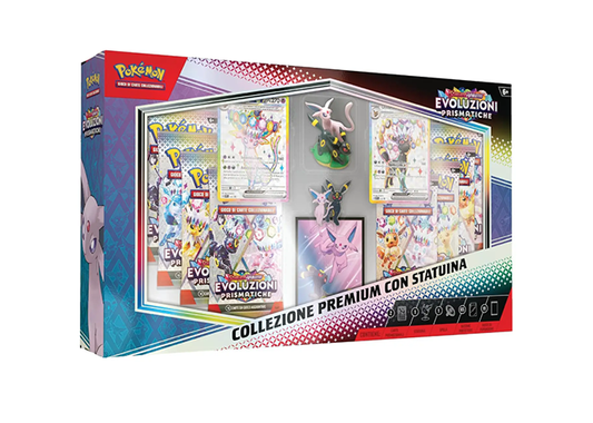 Collezione Premium Evoluzioni Prismatiche con Statuina Espeon e Umbreon (IT)