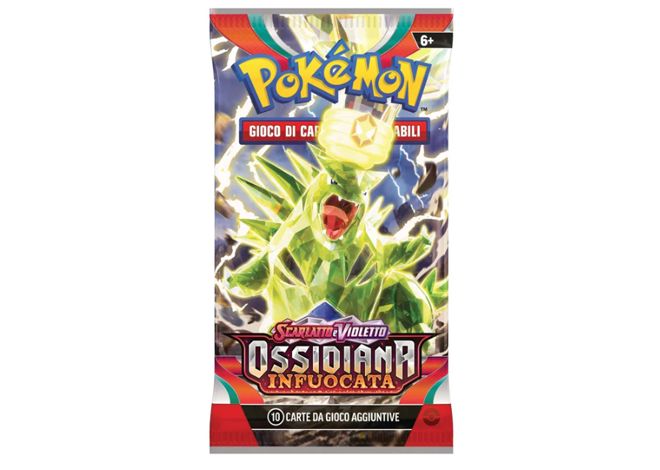 Scarlatto e Violetto Ossidiana Infuocata Busta 10 Carte (IT)