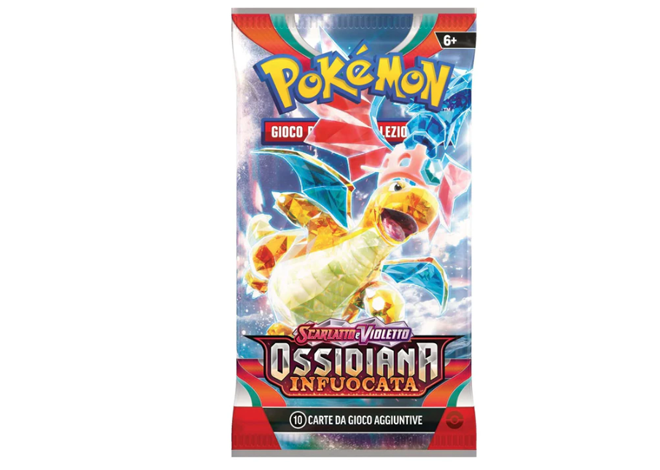 Scarlatto e Violetto Ossidiana Infuocata Busta 10 Carte (IT)