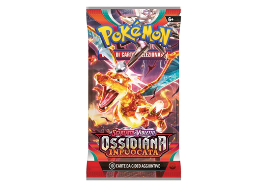 Scarlatto e Violetto Ossidiana Infuocata Busta 10 Carte (IT)