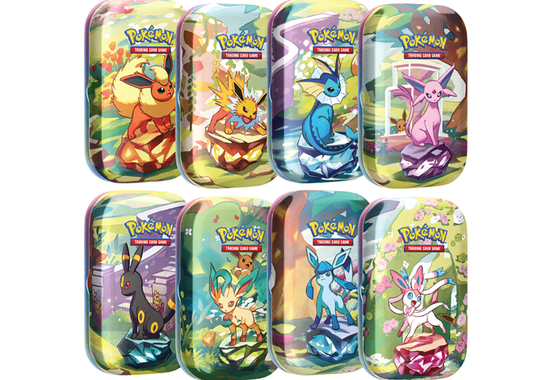 Mini Tin da Collezione Evoluzioni Prismatiche – Set 8 Artwork (IT)